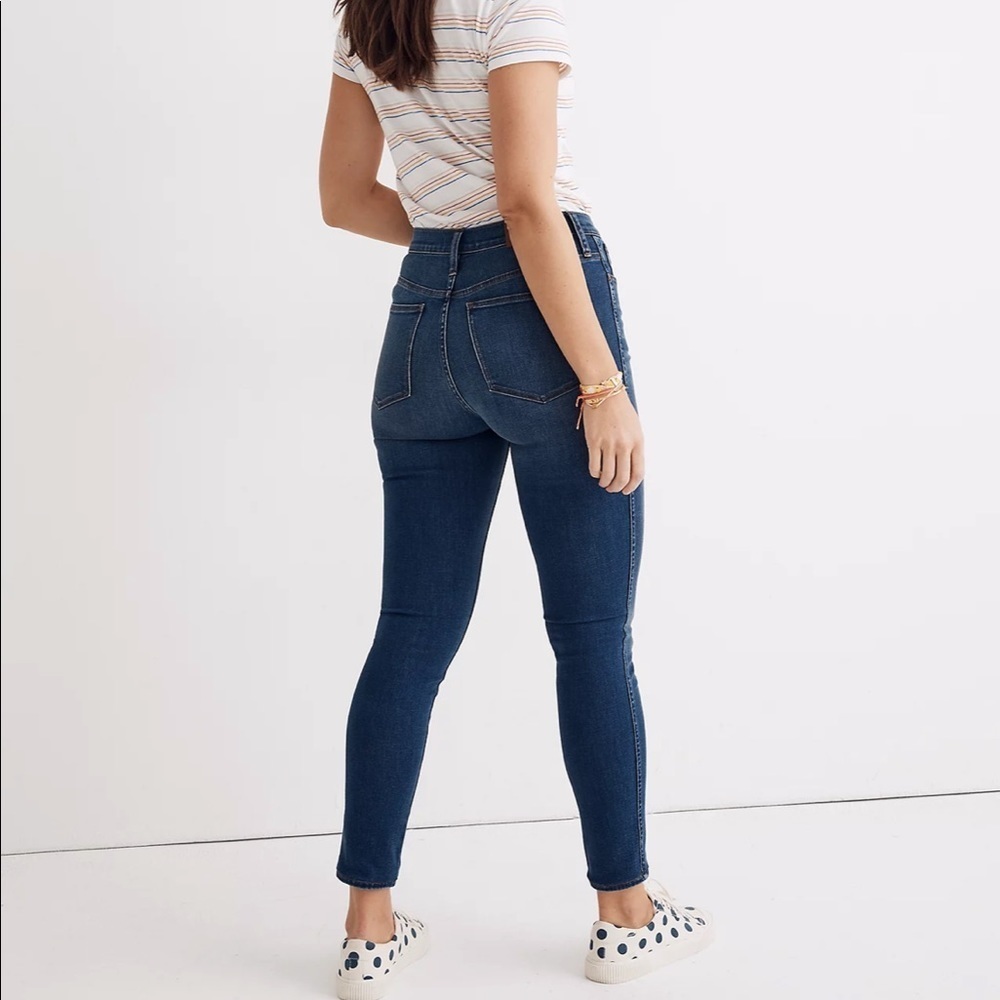 NWOT Madewell 10" High-Rise Roadtripper Supersoft Jeans in Playford Wash